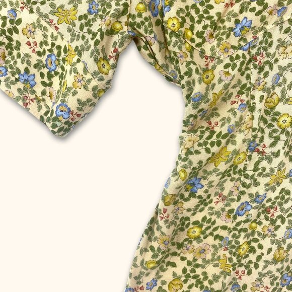 Zara Midi Floral Shirt Dress Small - Picture 3 of 8